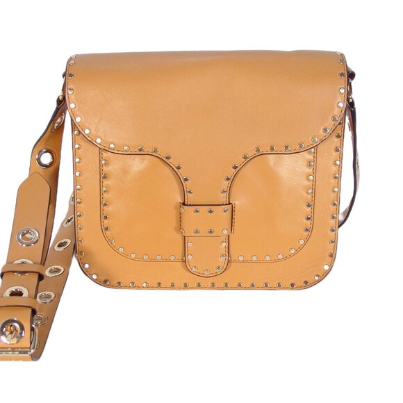 REBECCA MINKOFF Midnighter $325 Large Studded Leather Crossbody Messenger Bag - Picture 11 of 11